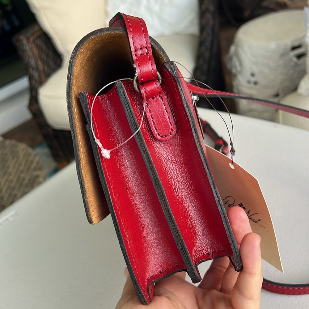 PATRICIA NASH Lanza tooled leather crossbody bag red - Picture 7 of 17